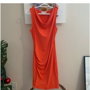 Michael Kors Orange Side Zip Dress sz XS